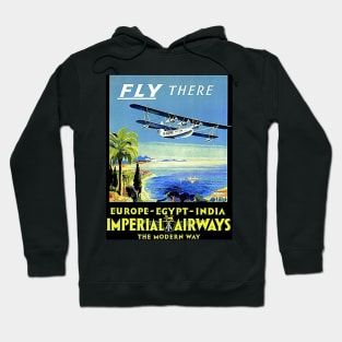 Imperial airways Vintage Travel and Tourism Advertising Print Hoodie